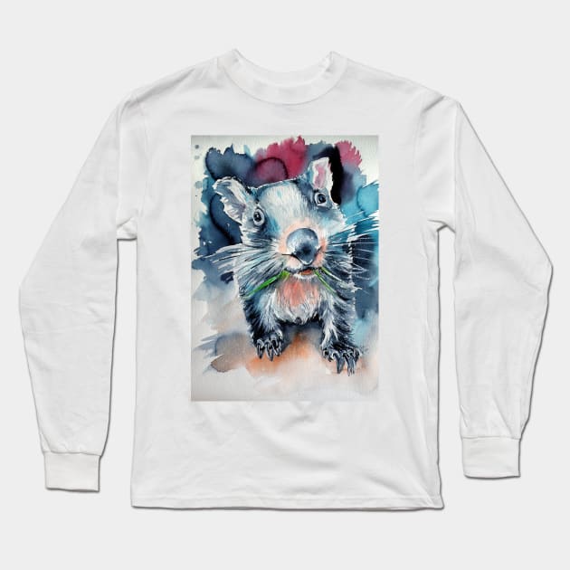 Wombat Long Sleeve T-Shirt by kovacsannabrigi